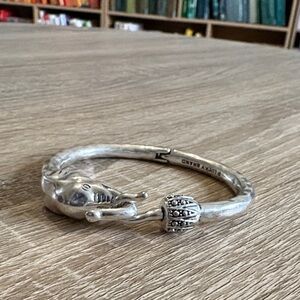 Lucky Brand Silver Elephant Design Bracelet